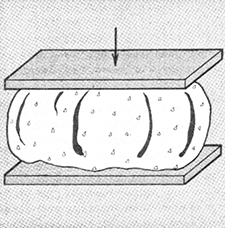 Определение пластичности глины способом давления на шарик