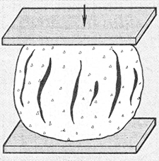 Определение пластичности глины способом давления на шарик