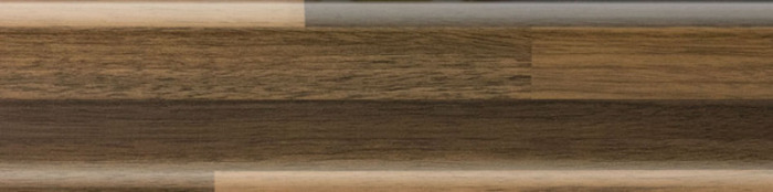 Фото №45. Трехполосная планка из ламелей коричневого цвета различной насыщенности
