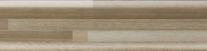 Фото №C3. Наборная трехсоставная декоративная планка из ламелей светло-коричневого цвета различной тональности